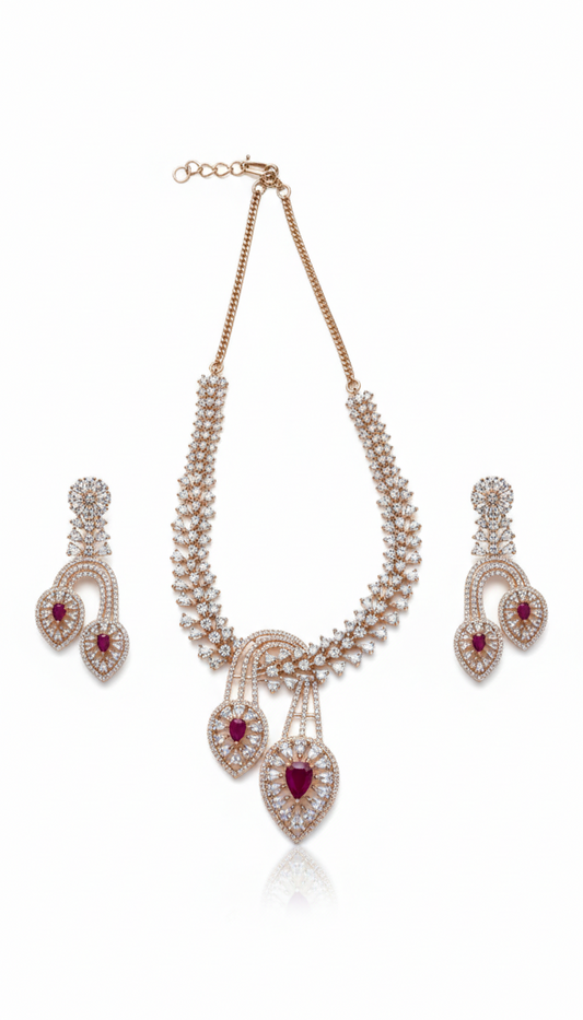 Ruby Royale Cascade Set