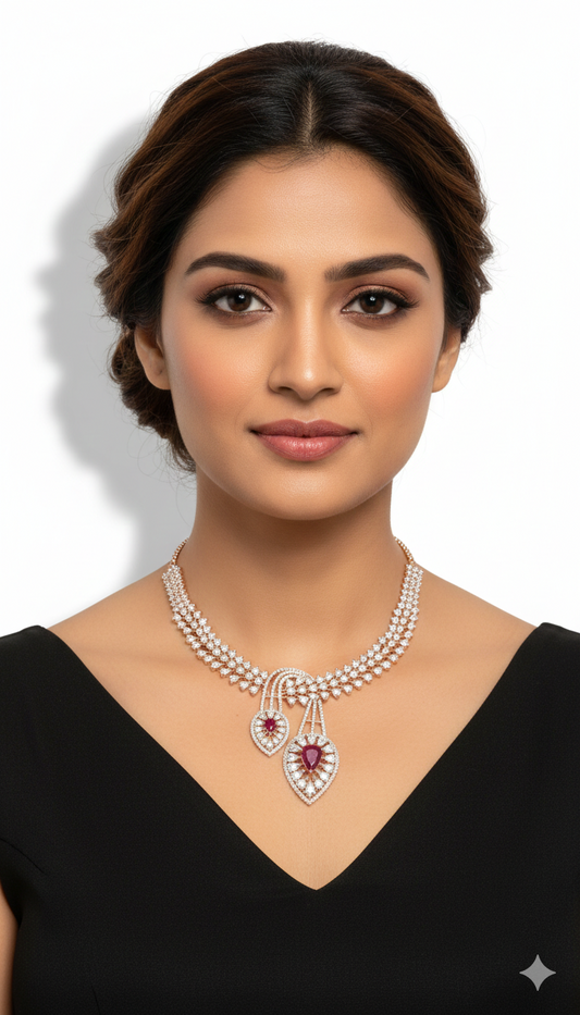 Ruby Royale Cascade Set
